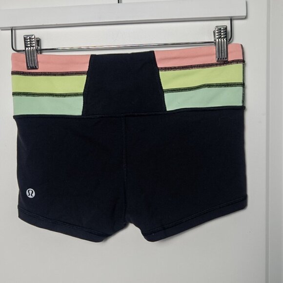 Lululemon Boogie Short 2"" - 4 Black / Quilt Spring13 - Picture 7 of 10